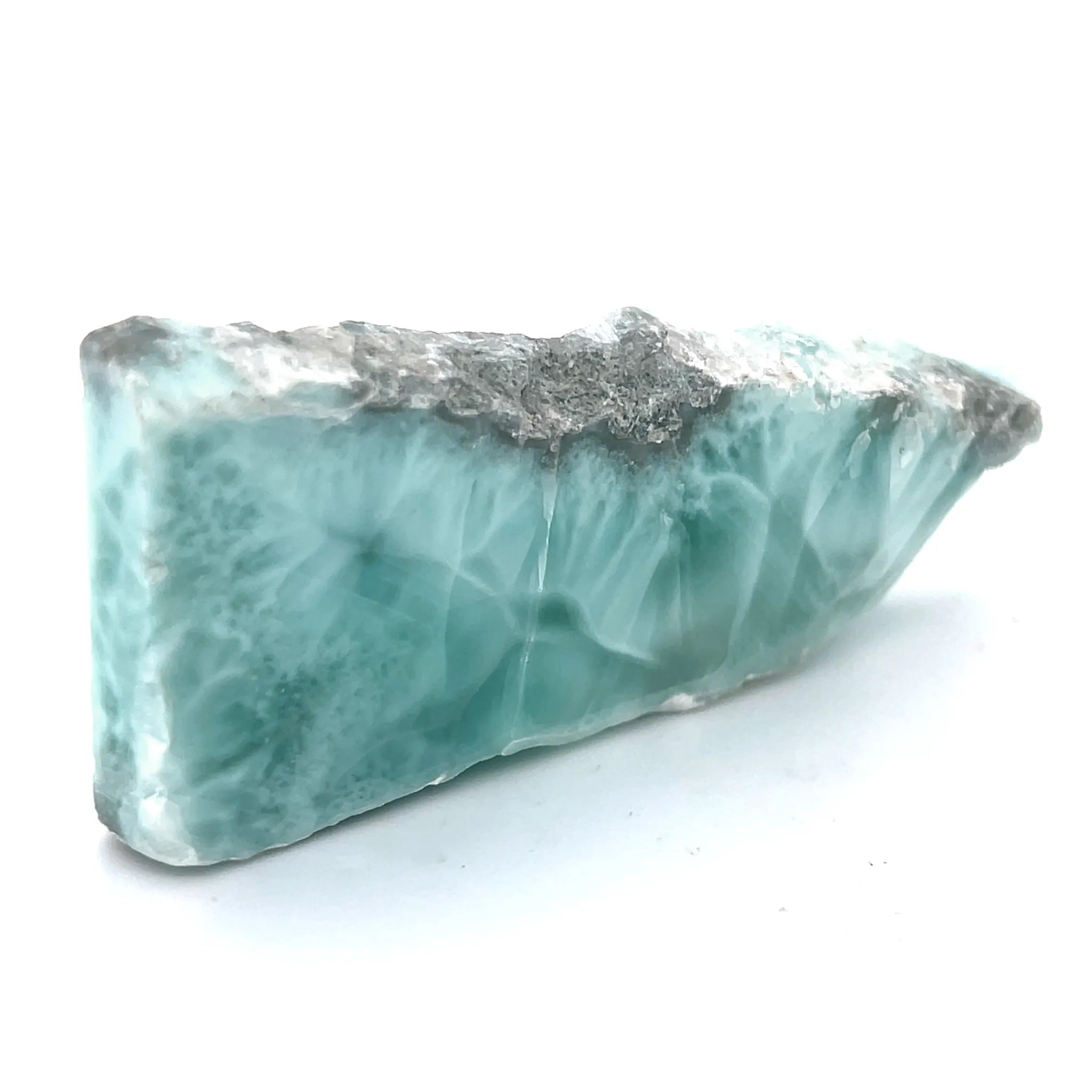 7cm Larimar collector specimen with ocean-blue colour and natural matrix