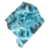 Premium Grade Natural Larimar Slice