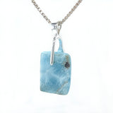 Larimar Rectangular Necklace