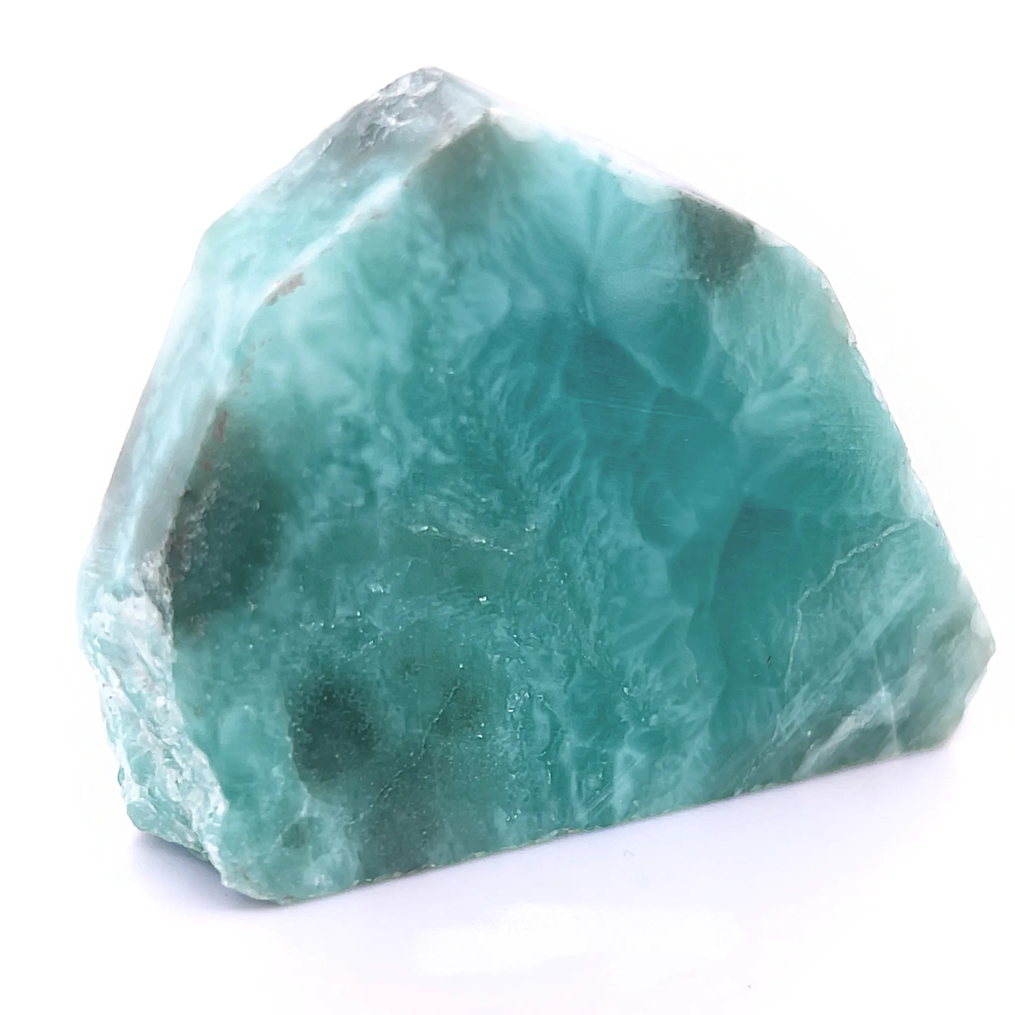 5.5cm Larimar collector specimen with ocean-blue colour and white marbling