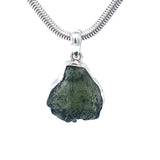 Raw Large Moldavite Pendant