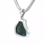 Raw Large Moldavite Pendant