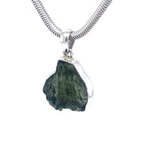 Raw Large Moldavite Pendant