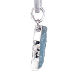 Raw Aquamarine Sterling Silver Pendant