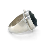 Raw Moldavite Statement Ring