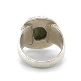 Raw Moldavite Statement Ring