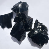 Raw Black Obsidian Specimens