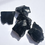 Raw Black Obsidian Specimens