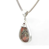 Rhodochrosite Pyrite Necklace #694Y