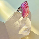 Rhodochrosite Freeform Ring