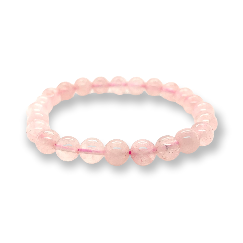 Rose Quartz 8mm Bead Bracelet