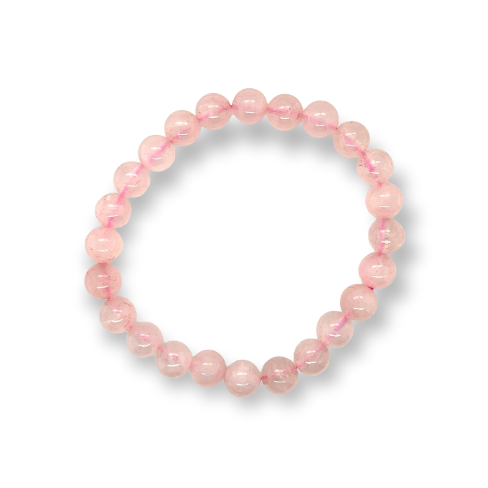 Rose Quartz 8mm Bead Bracelet