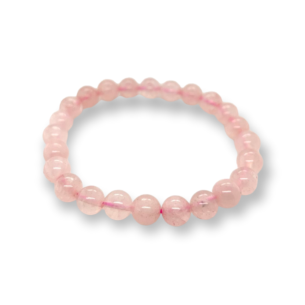 Rose Quartz 8mm Bead Bracelet