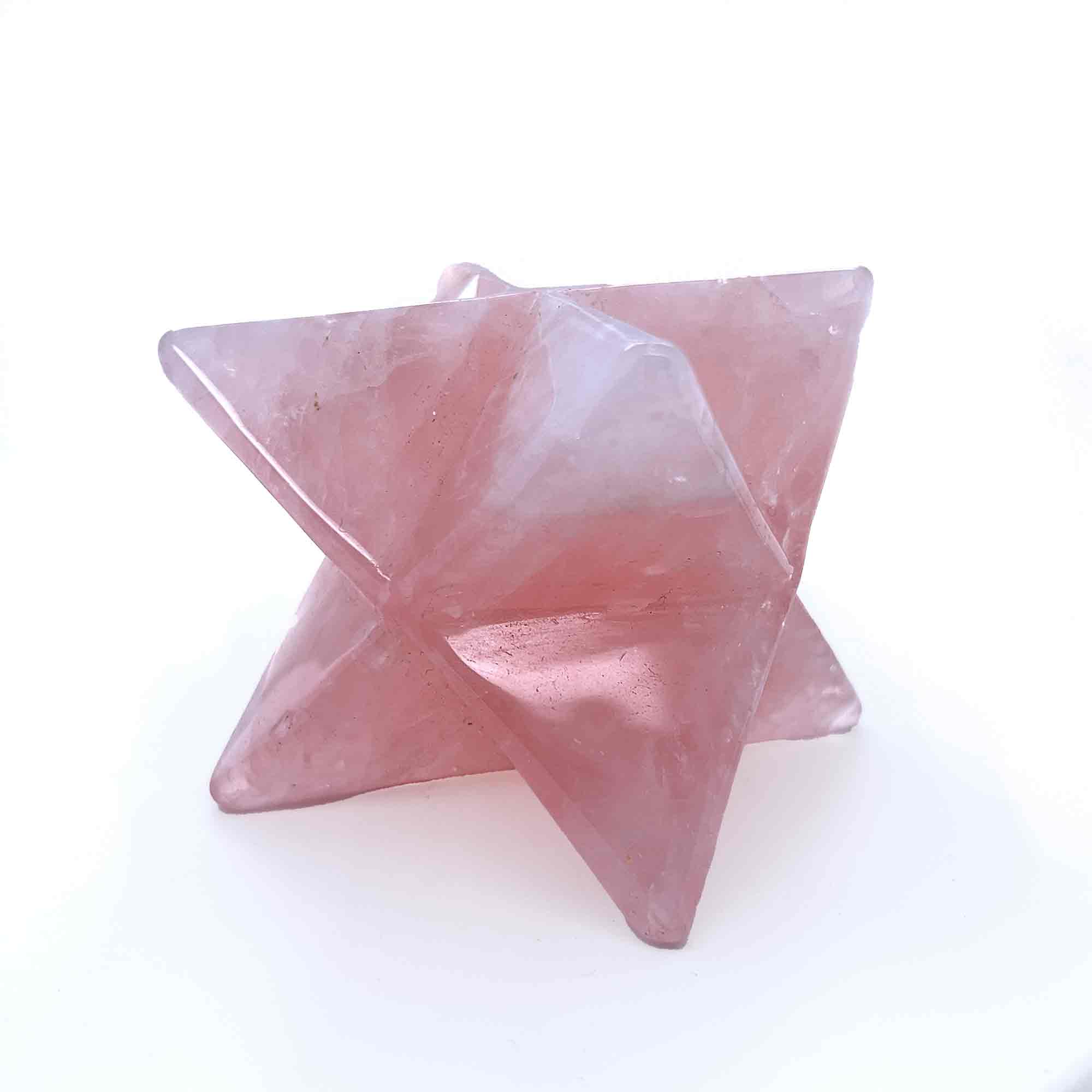 Rose Quartz Merkaba 5cm