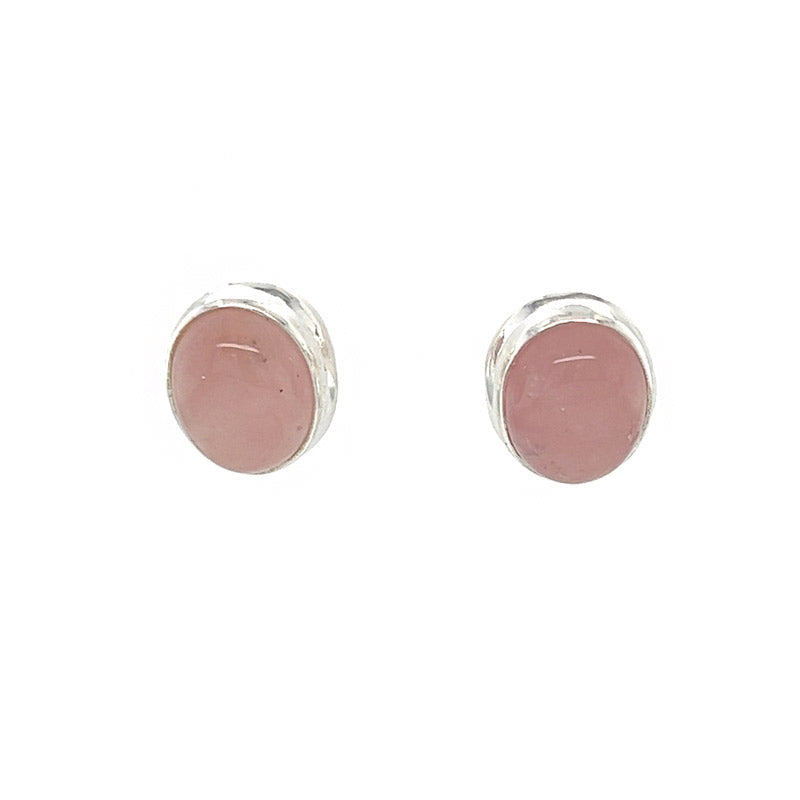 Rose Quartz Stud Earrings