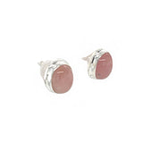 Rose Quartz Stud Earrings