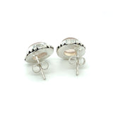 Rose Quartz Stud Earrings