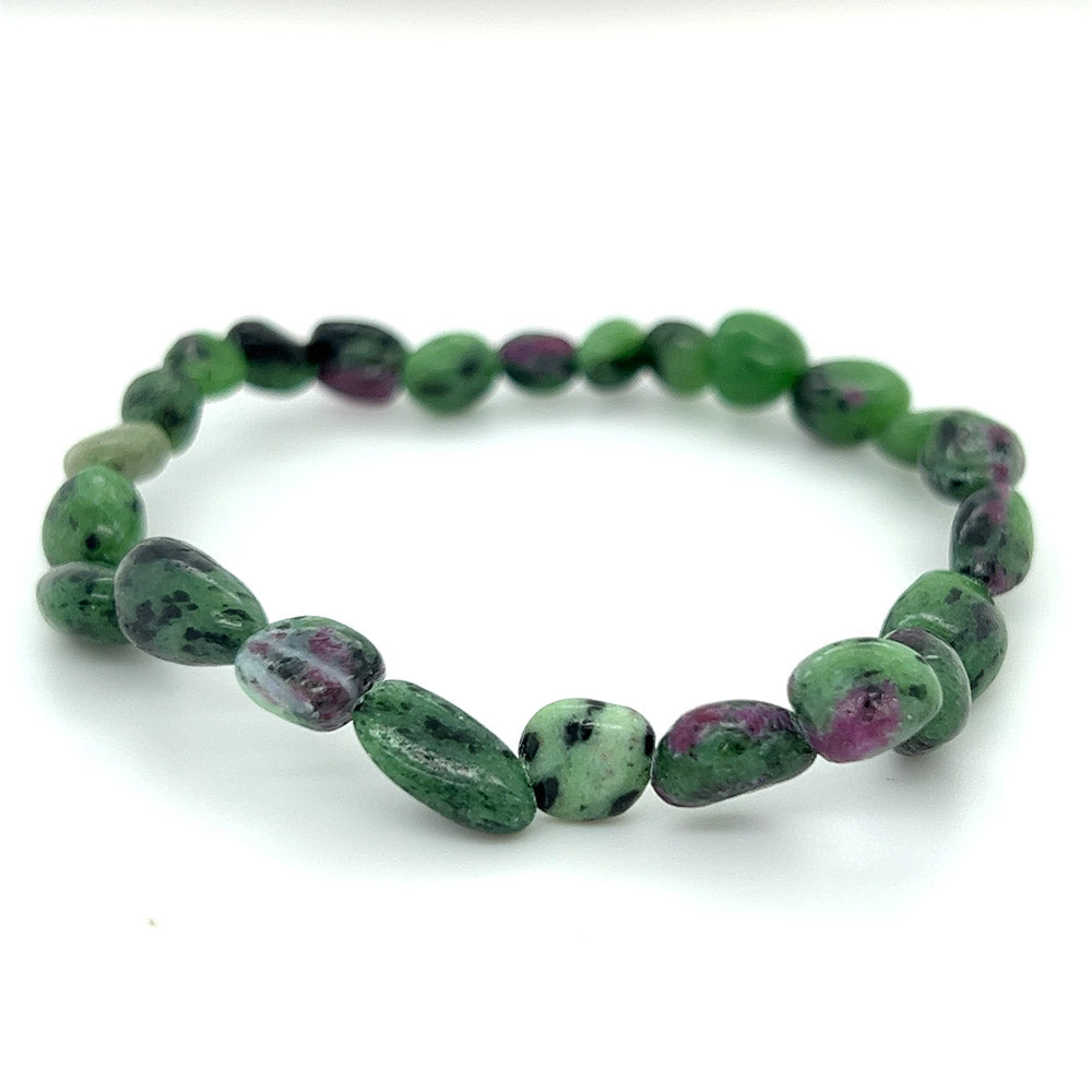 Ruby Zoisite Tumbled Bracelet