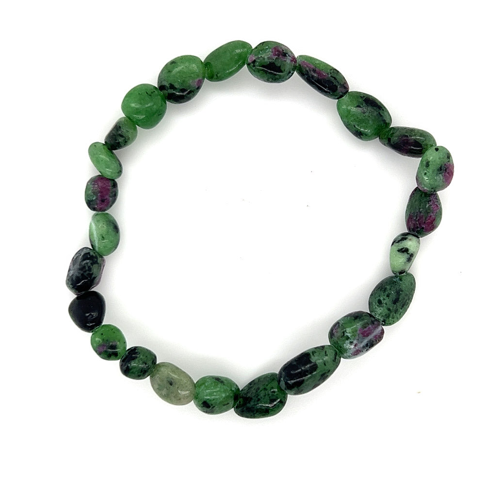 Ruby Zoisite Tumbled Bracelet