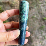 Polished Ruby Fuchsite Kyanite Wand