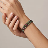 Ruby Zoisite Micro Bead Bracelet