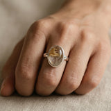 Golden Rutile Quartz Ring
