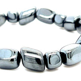 Hematite Organic Shaped Bead Bracelet