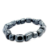 Hematite Organic Shaped Bead Bracelet