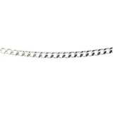 Thin Curb Silver Chain 18" (40cm)