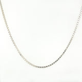 Silver box chain 20''