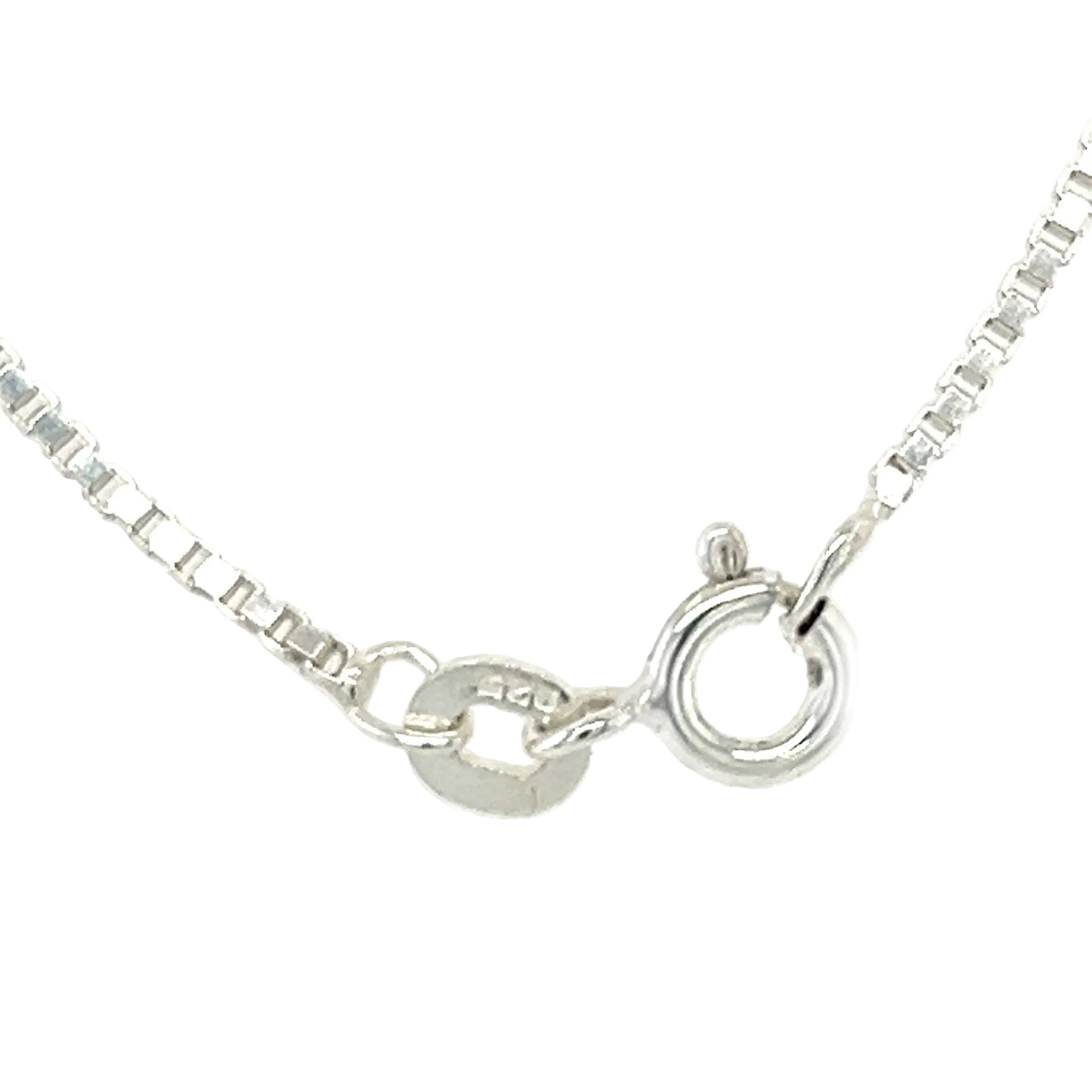Silver box chain 20''