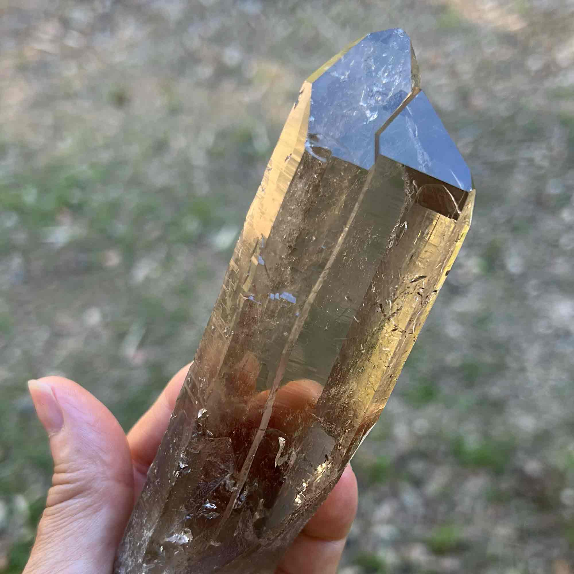 Smoky Quartz Tantric Twin Point