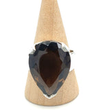 Faceted Smoky Quartz Ring