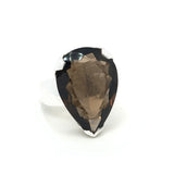 Faceted Smoky Quartz Ring