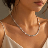 Sterling Silver Curb Chain 20" 5.2mm x 1.5mm