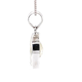 Pear Faceted Libyan Desert Glass Sterling Silver Pendant