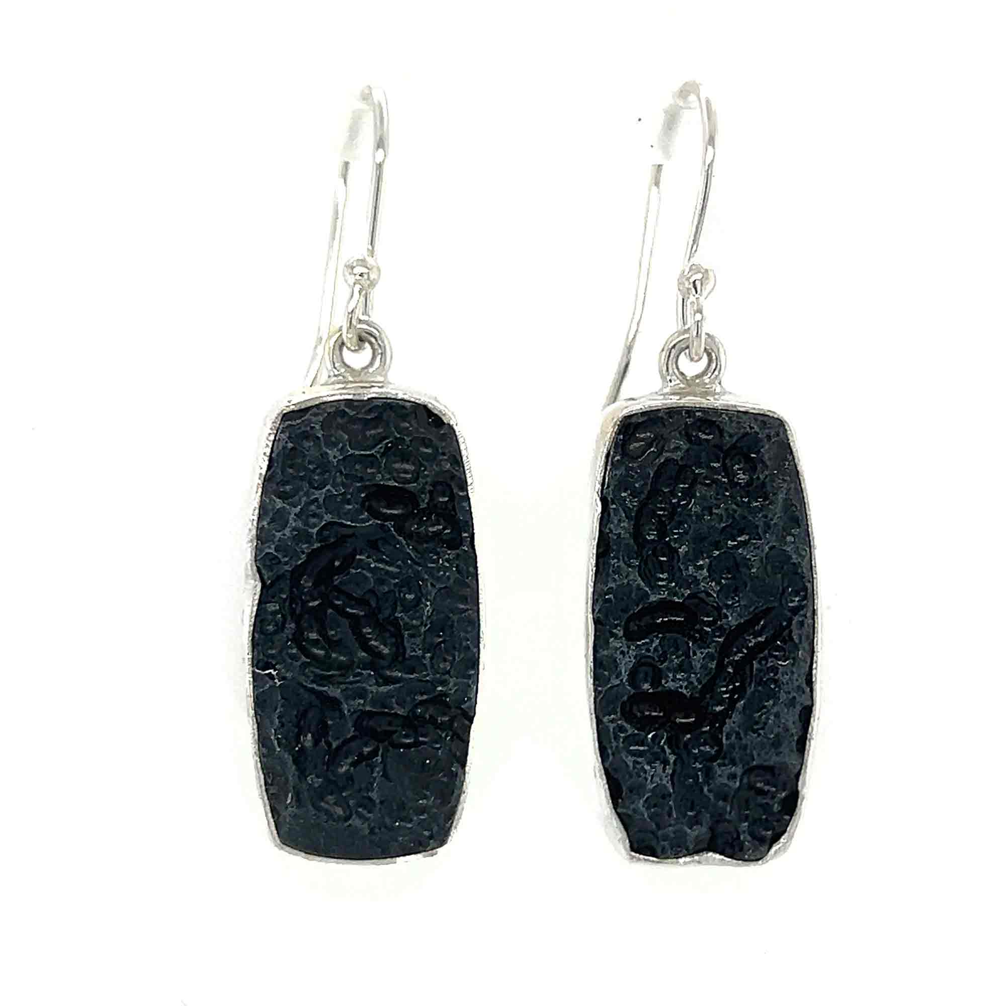 Tibetan Tektite Earrings