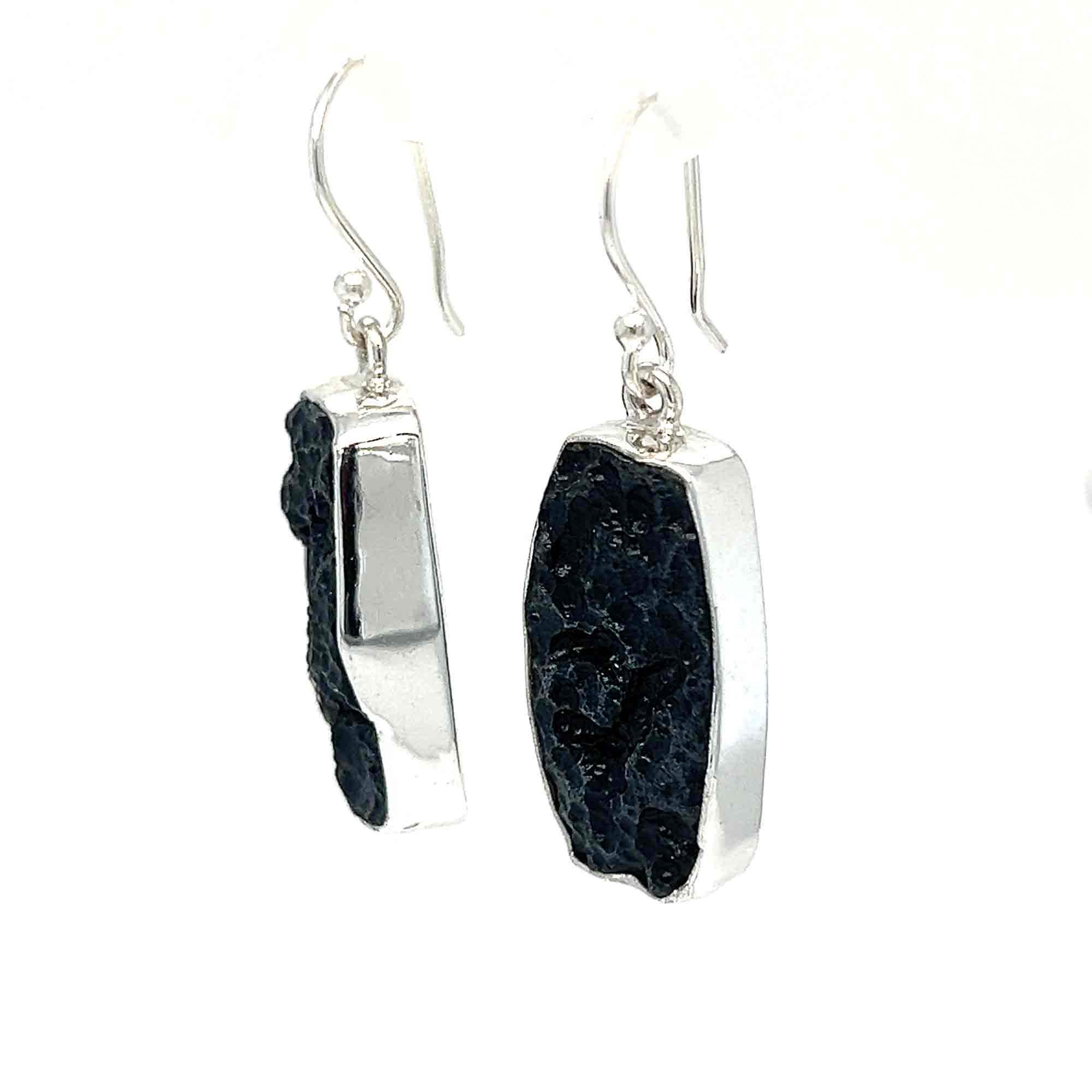 Tibetan Tektite Earrings