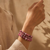 Thulite Bead Bracelets