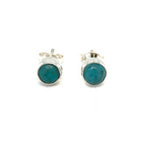 Tibetan Turquoise Stud Earrings