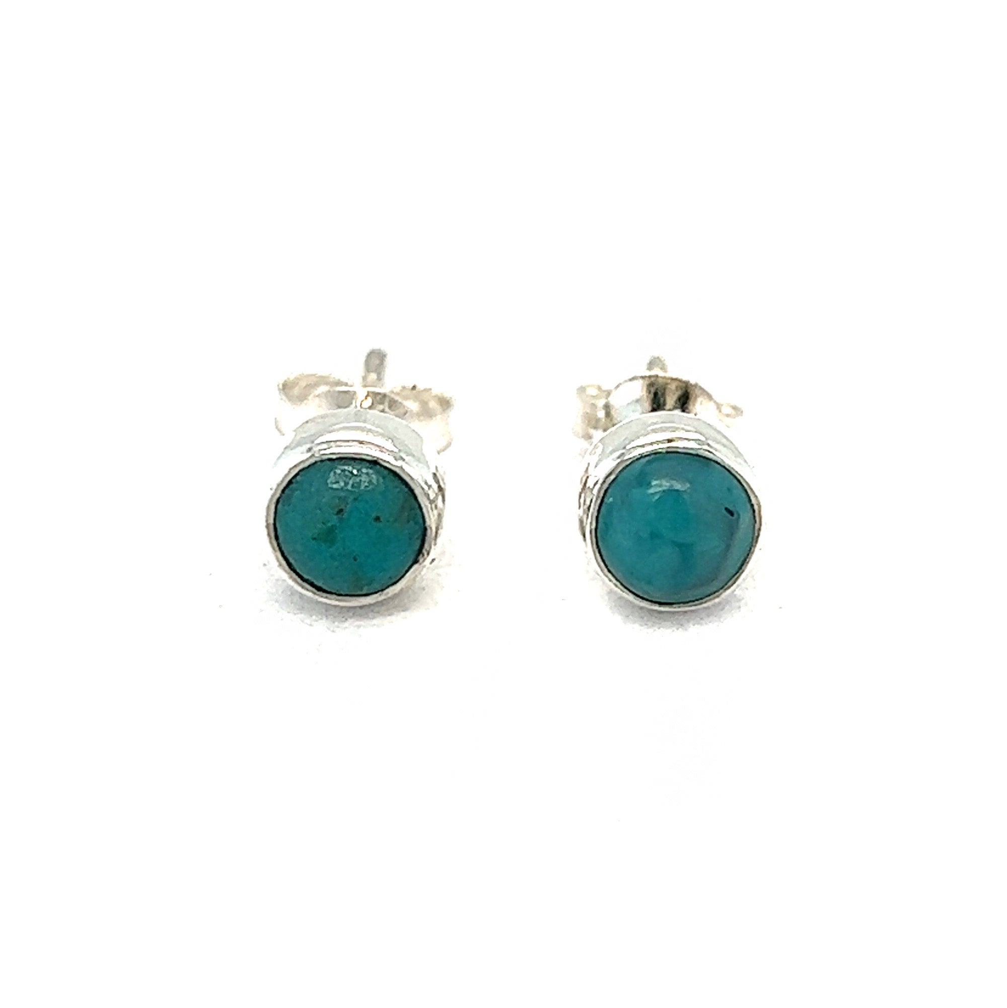 Tibetan Turquoise Stud Earrings