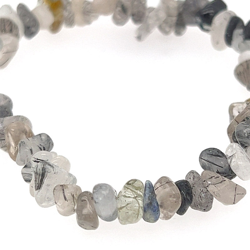 Tourmalined Quartz Chip Bracelet