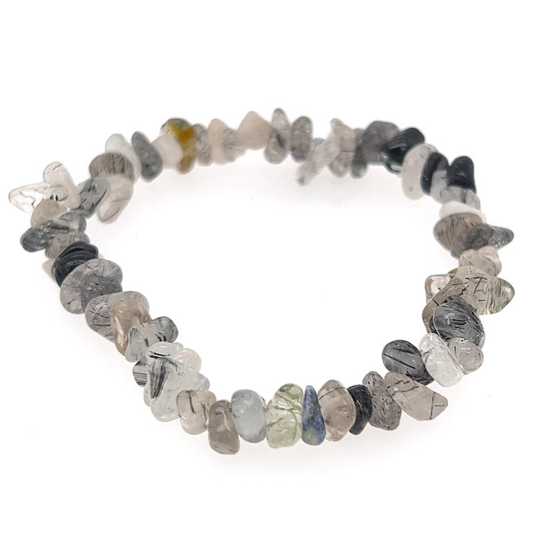 Tourmalined Quartz Chip Bracelet