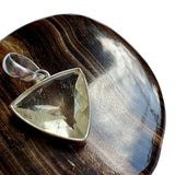 Faceted Libyan Desert Glass Sterling Silver Pendant