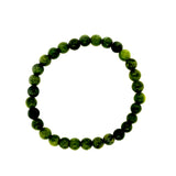 Nephrite Jade Bead Bracelet - 6mm Beads