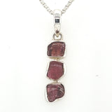 Raw Pink Tourmaline Pendant