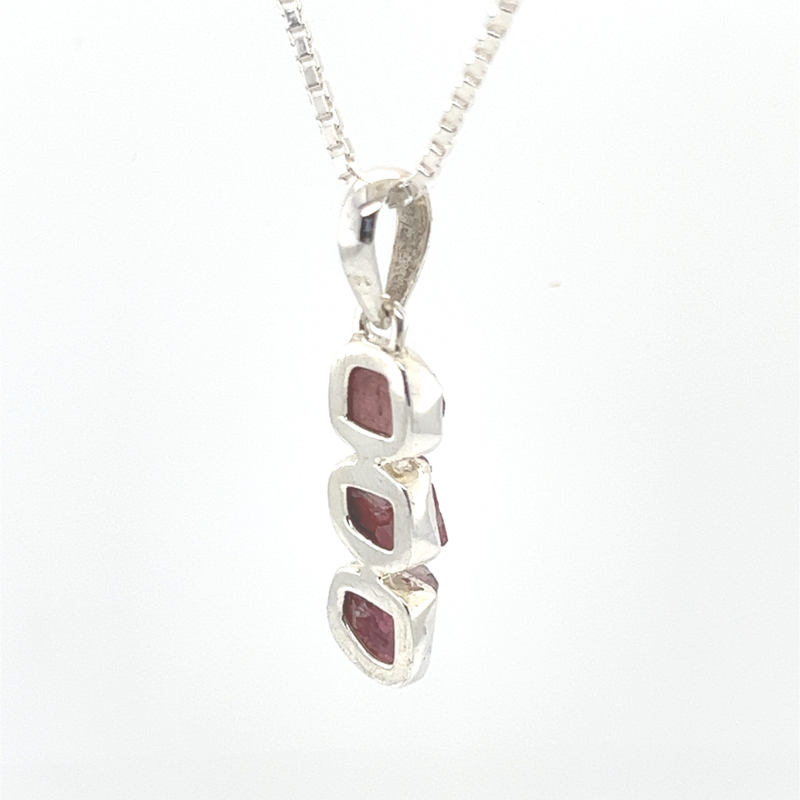 Raw Pink Tourmaline Pendant