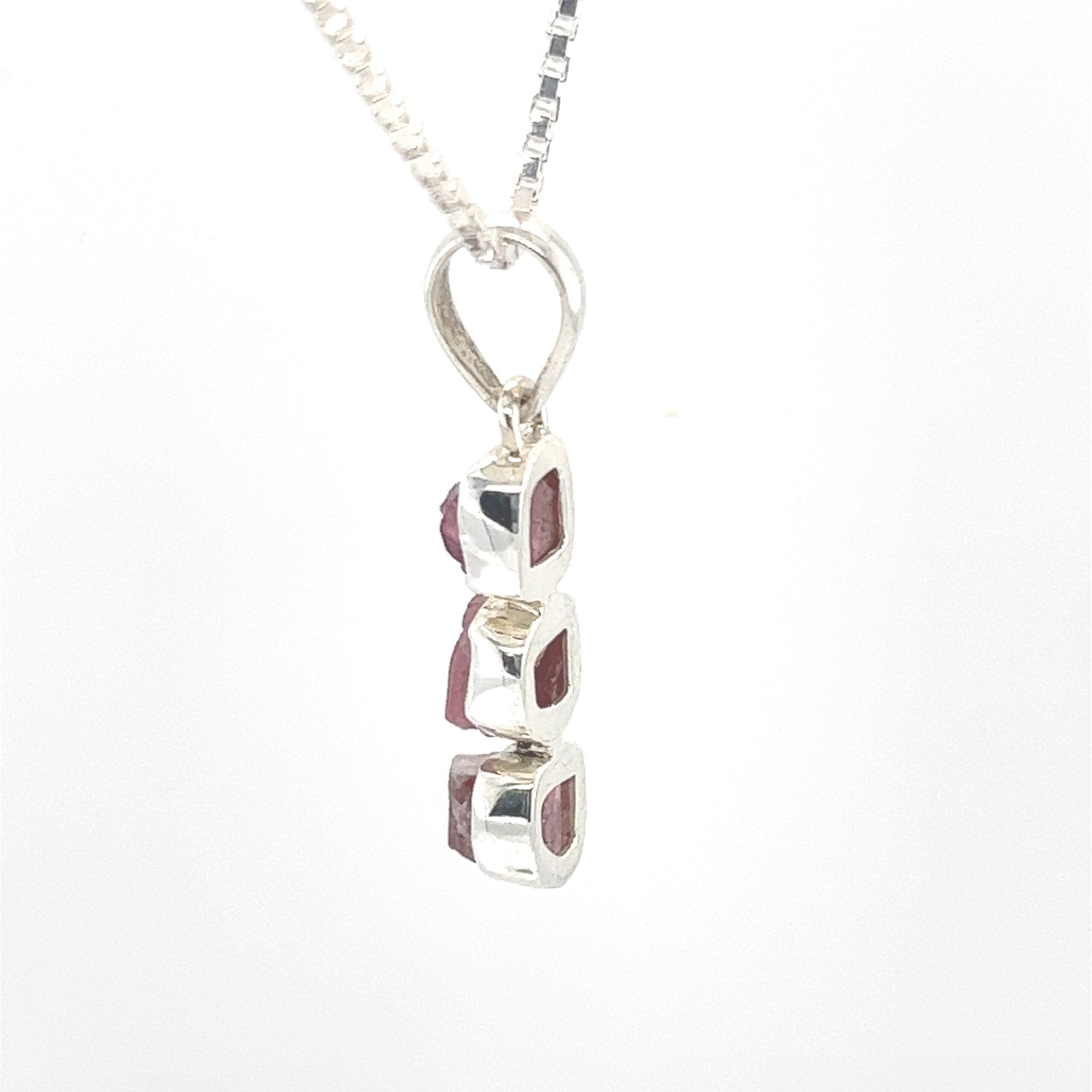 Raw Pink Tourmaline Pendant