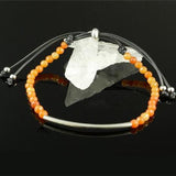 Crystal Bead Bracelet Carnelian