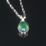 Ethiopian Black Opal Pendant